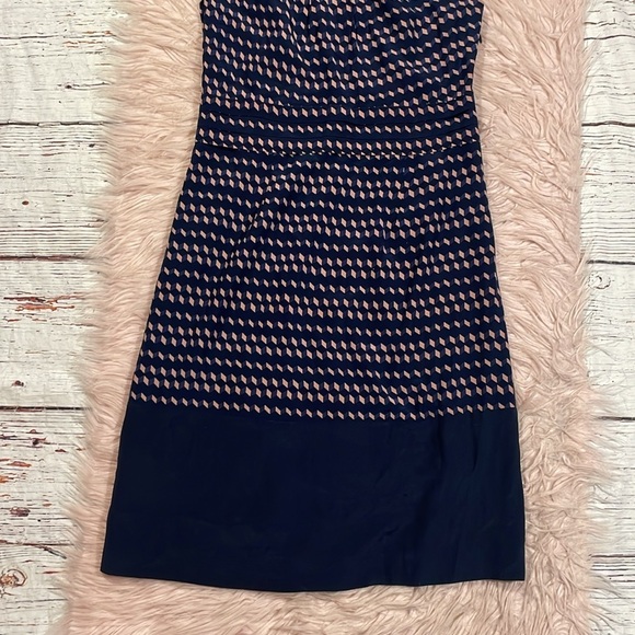 Tory Burch Marlow Geometric Sleeveless Silk Sheath Dress - Picture 7 of 9